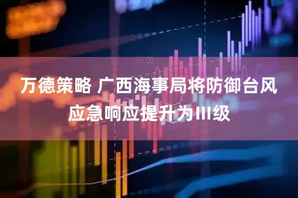 万德策略 广西海事局将防御台风应急响应提升为Ⅲ级